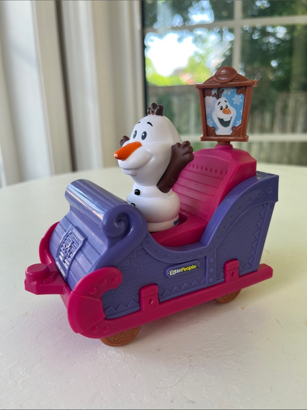Little People Olaf Sleigh Ride Toy